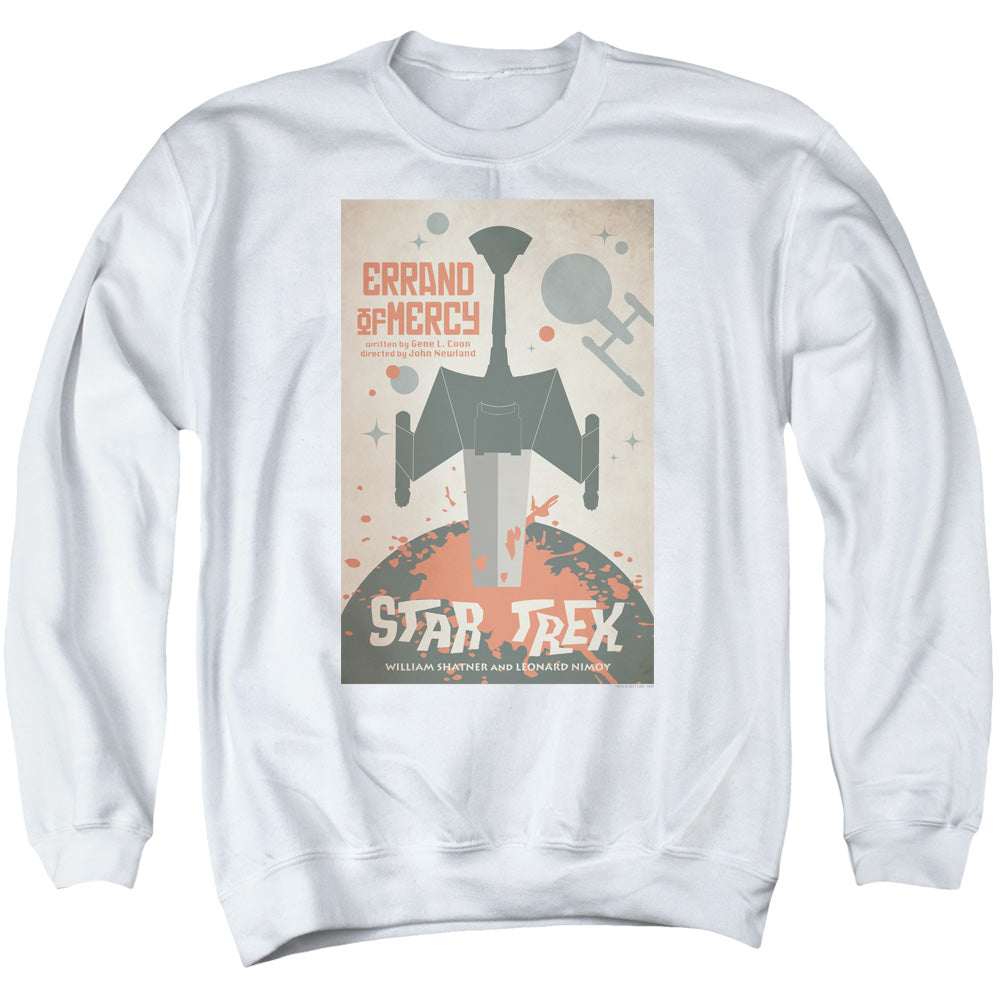 STAR TREK/TOS EPISODE 26 - ADULT CREWNECK SWEATSHIRT - WHITE