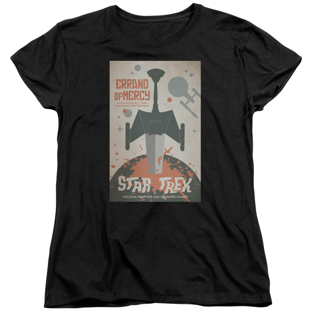 STAR TREK/TOS EPISODE 26 - S/S WOMENS TEE - BLACK
