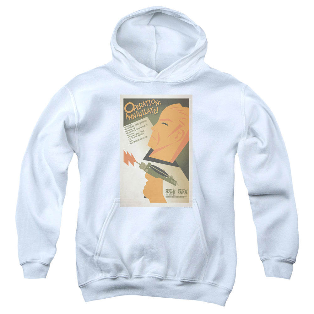 STAR TREK/TOS EPISODE 29 - YOUTH PULLOVER HOODIE - WHITE