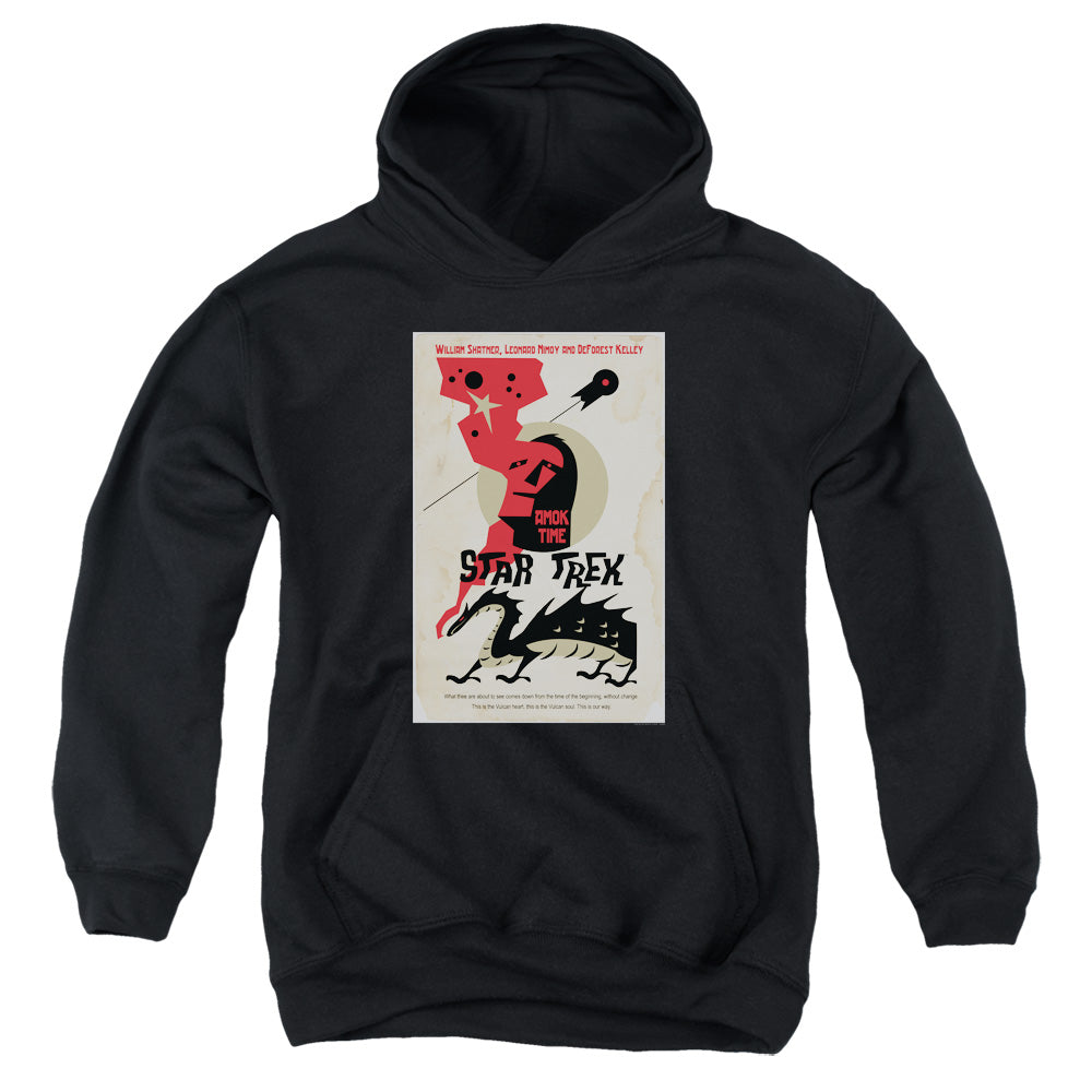STAR TREK/TOS EPISODE 30 - YOUTH PULLOVER HOODIE - BLACK