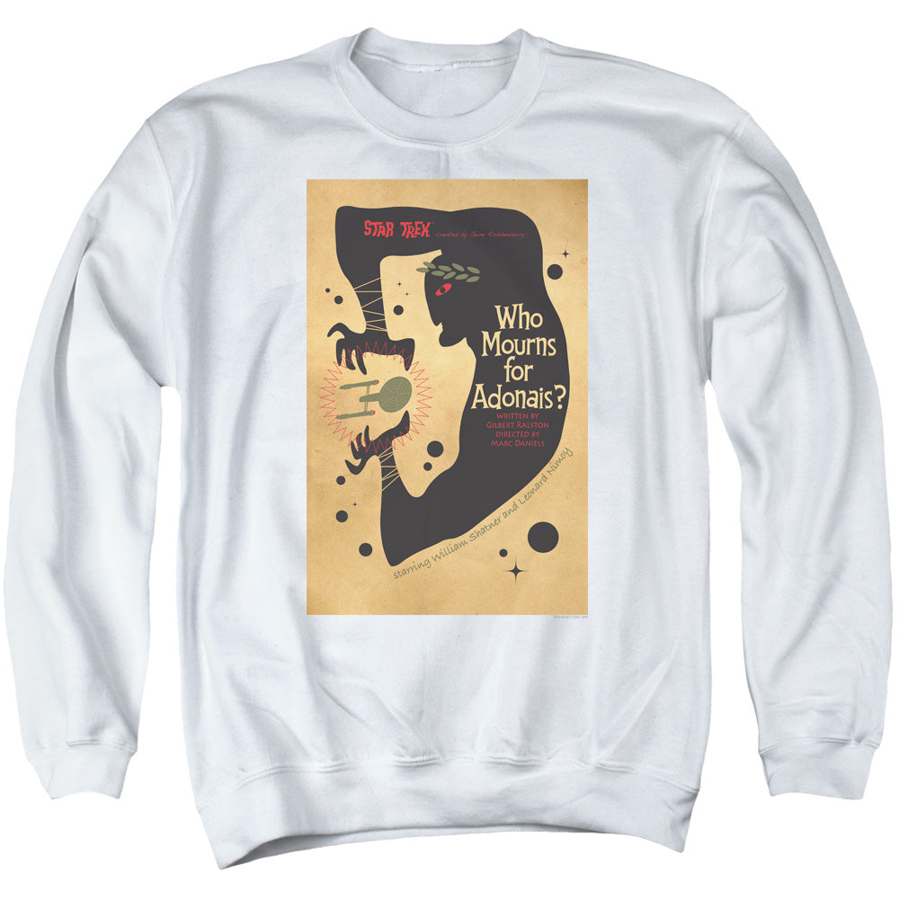 STAR TREK/TOS EPISODE 31 - ADULT CREWNECK SWEATSHIRT - WHITE
