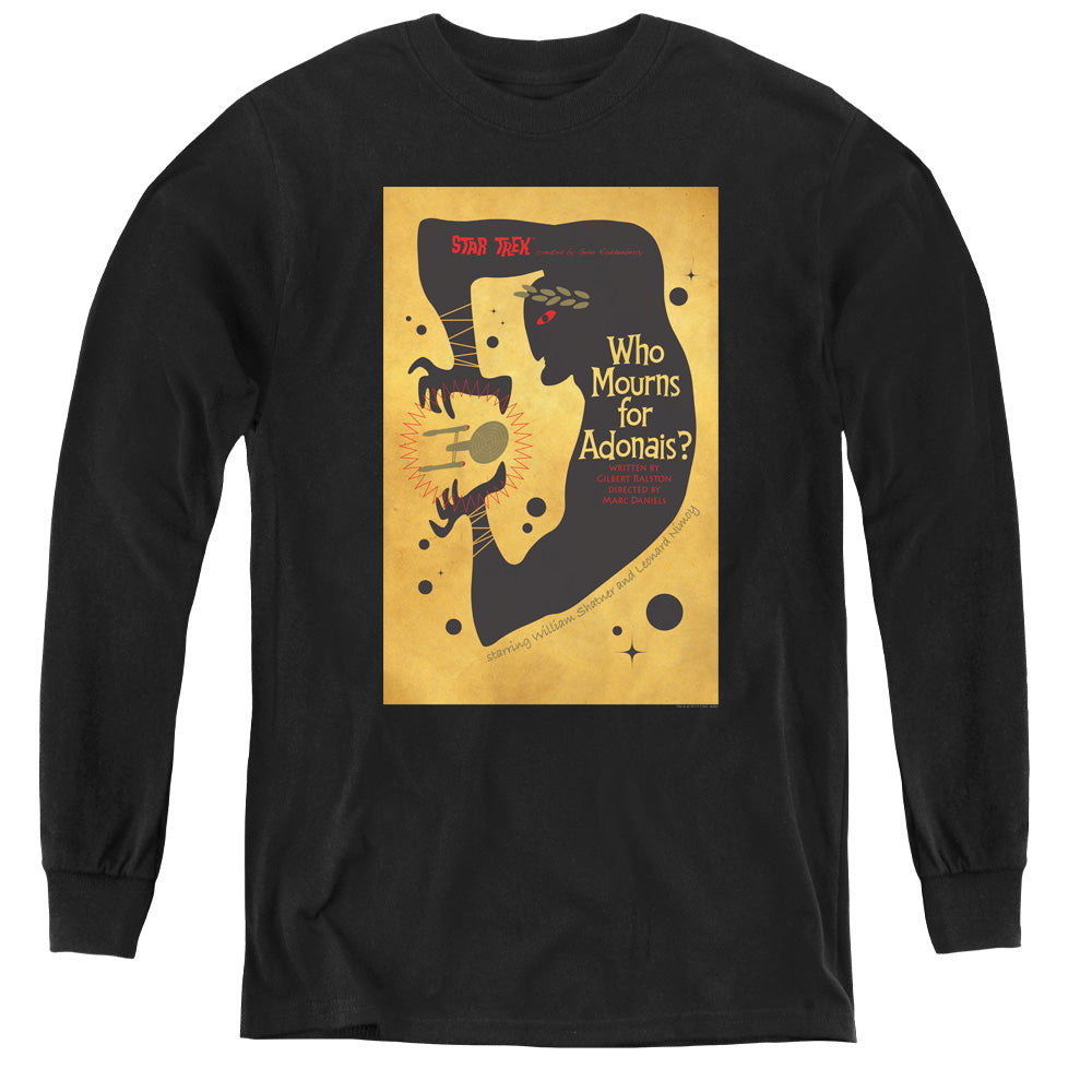 STAR TREK/TOS EPISODE 31 - YOUTH LONG SLEEVE TEE - BLACK