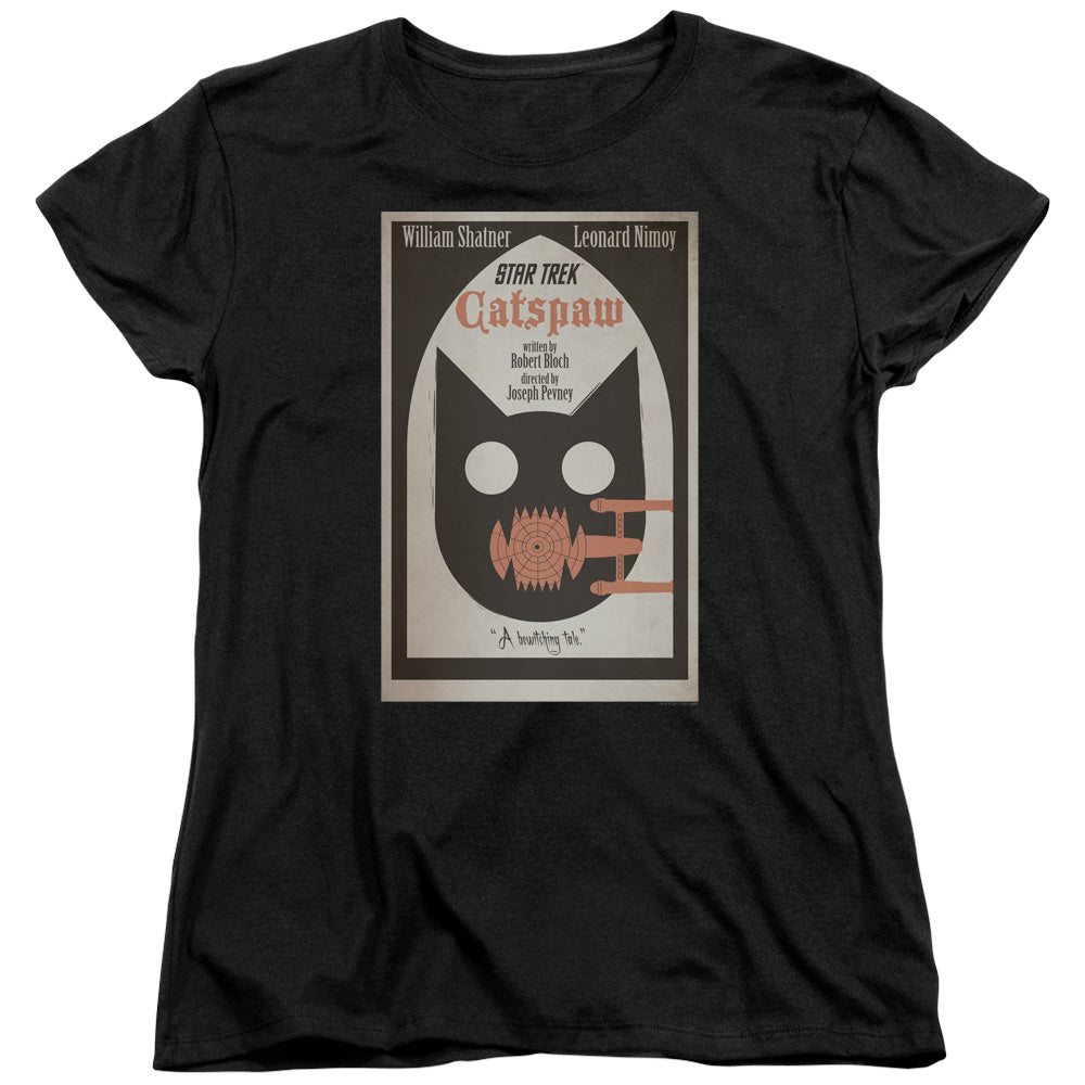 STAR TREK/TOS EPISODE 36 - S/S WOMENS TEE - BLACK