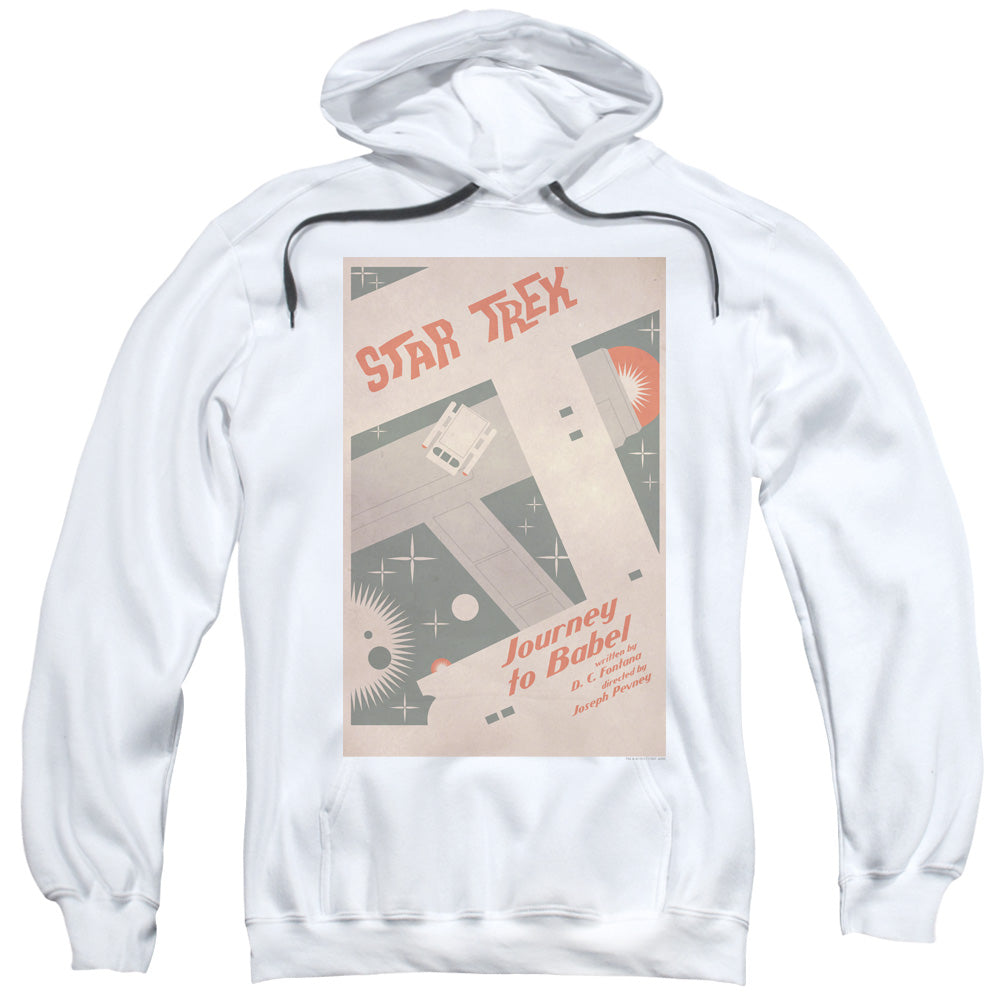 STAR TREK/TOS EPISODE 39 - ADULT PULLOVER HOODIE - WHITE