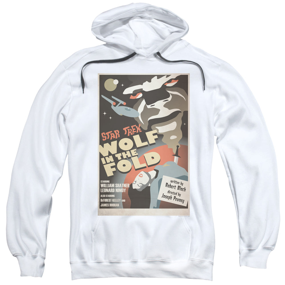 STAR TREK/TOS EPISODE 43 - ADULT PULLOVER HOODIE - WHITE