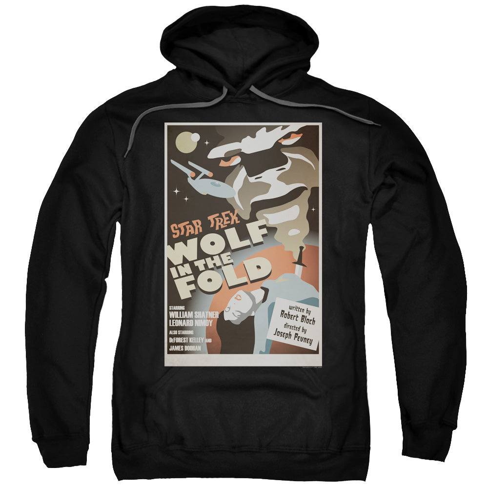 STAR TREK/TOS EPISODE 43 - ADULT PULLOVER HOODIE - BLACK