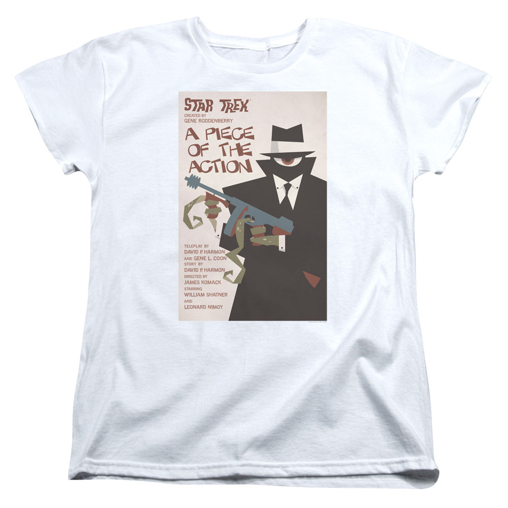 STAR TREK/TOS EPISODE 46 - S/S WOMENS TEE - WHITE