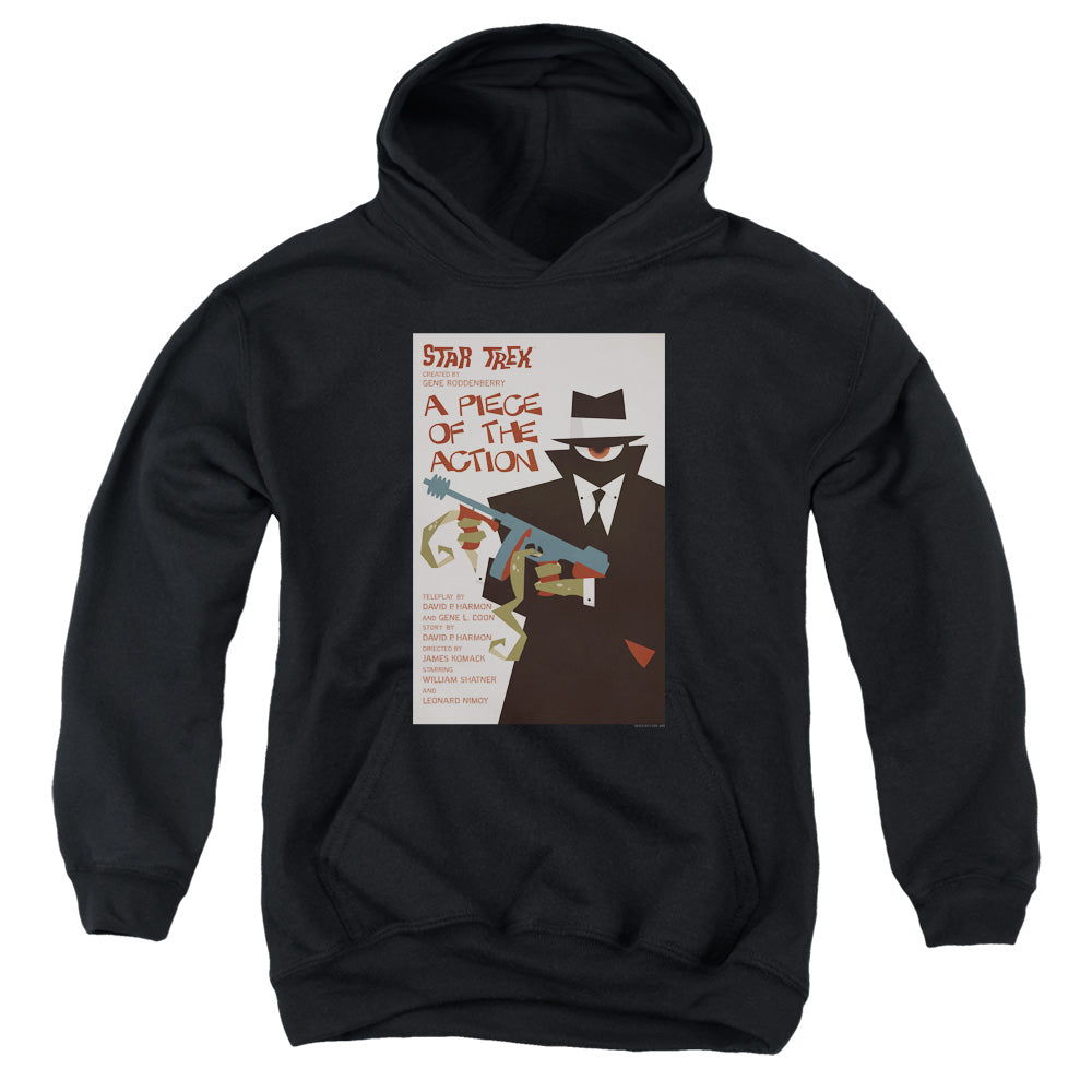 STAR TREK/TOS EPISODE 46 - YOUTH PULLOVER HOODIE - BLACK