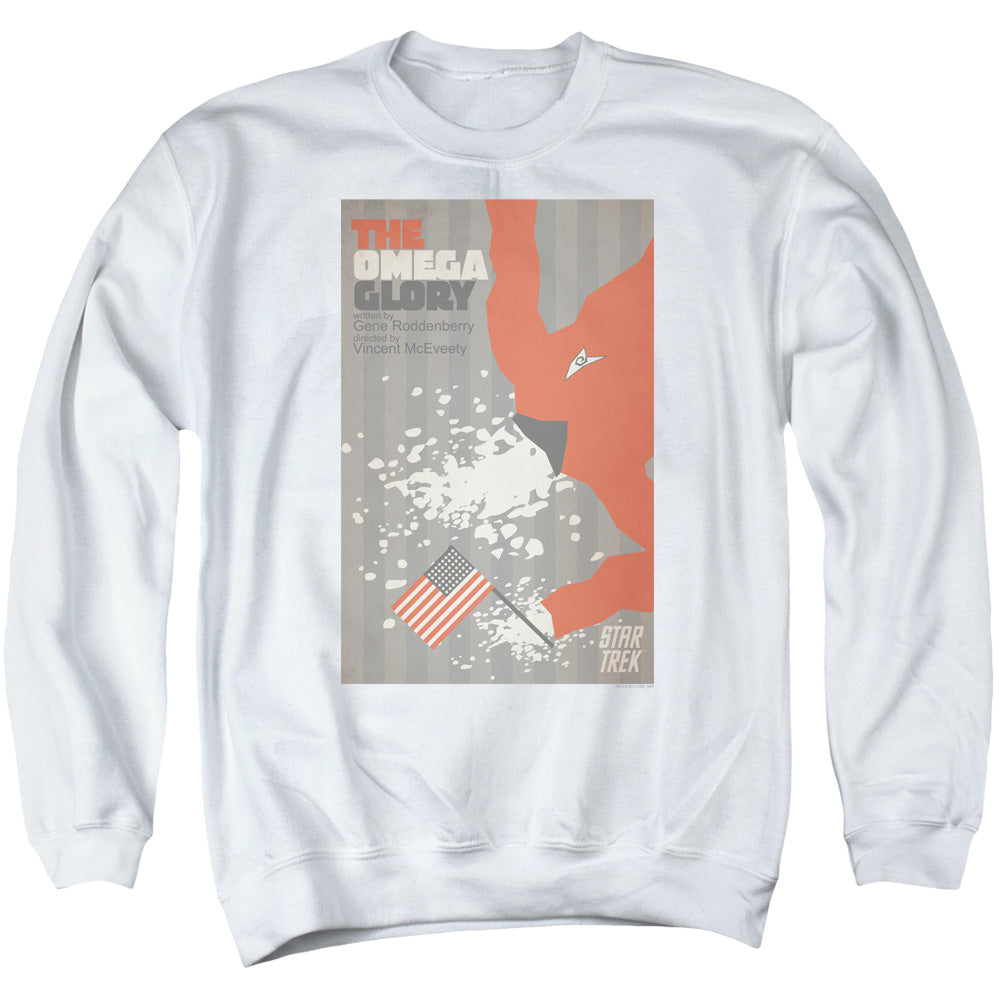 STAR TREK/TOS EPISODE 52 - ADULT CREWNECK SWEATSHIRT - WHITE