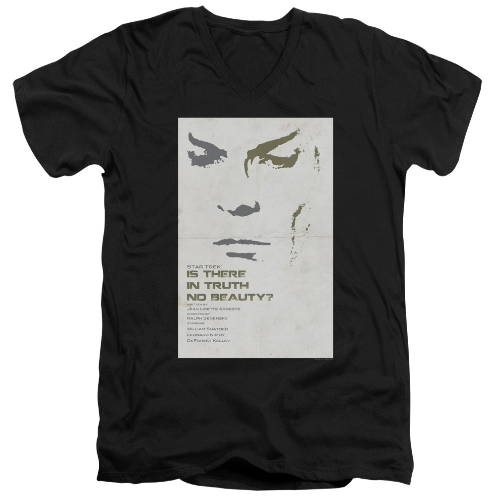 STAR TREK/TOS EPISODE 60 - S/S ADULT V-NECK 30/1 - BLACK