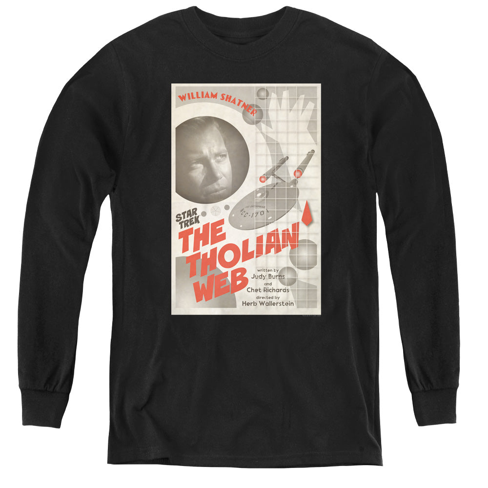 STAR TREK/TOS EPISODE 64 - YOUTH LONG SLEEVE TEE - BLACK