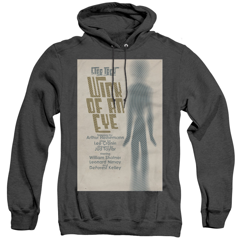 STAR TREK/TOS EPISODE 66 - ADULT HEATHER HOODIE - BLACK