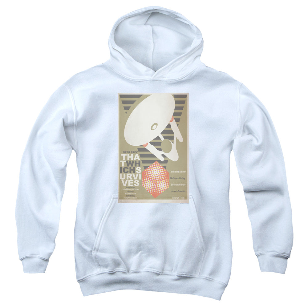 STAR TREK/TOS EPISODE 72 - YOUTH PULLOVER HOODIE - WHITE