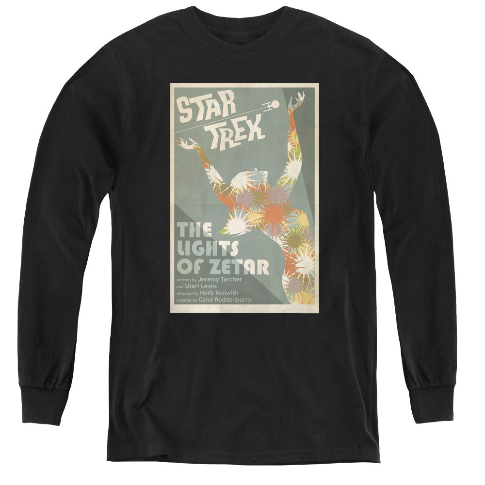 STAR TREK/TOS EPISODE 73 - YOUTH LONG SLEEVE TEE - BLACK