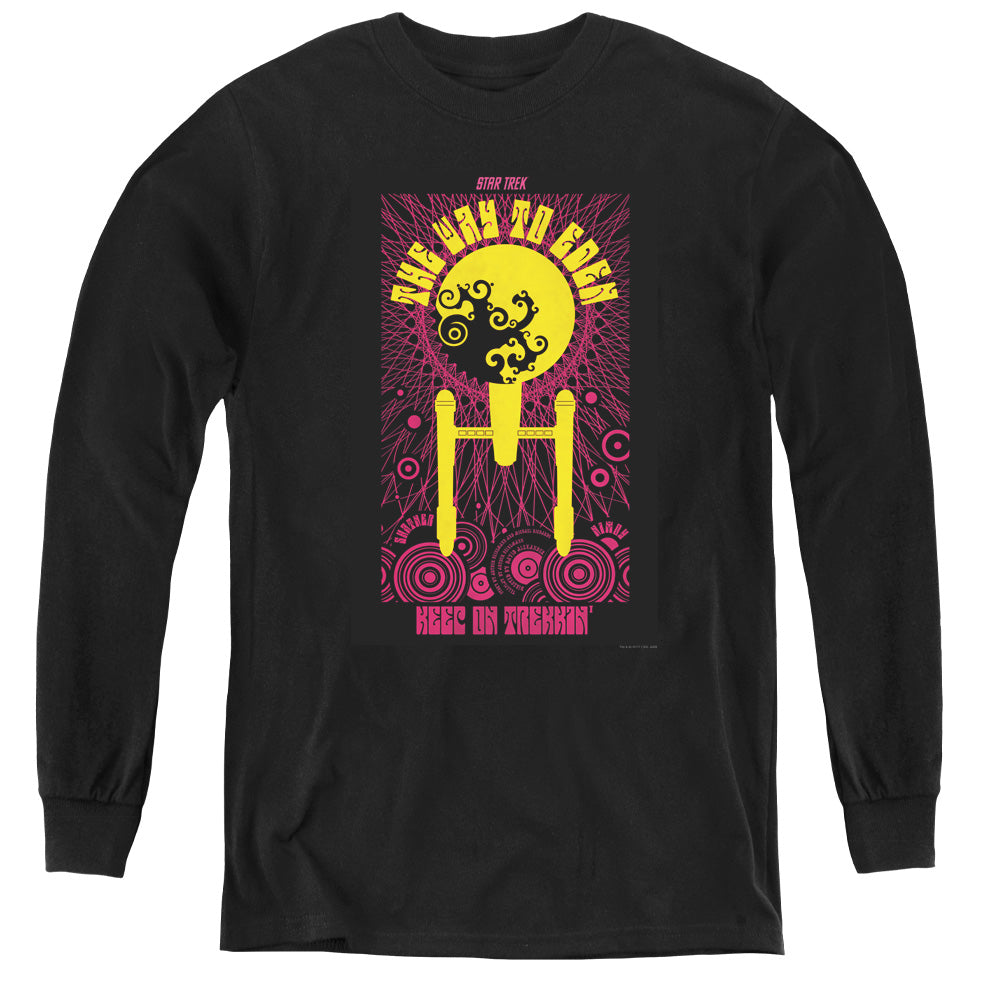STAR TREK/TOS EPISODE 75 - YOUTH LONG SLEEVE TEE - BLACK