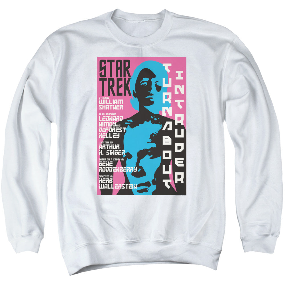 STAR TREK/TOS EPISODE 79 - ADULT CREWNECK SWEATSHIRT - WHITE