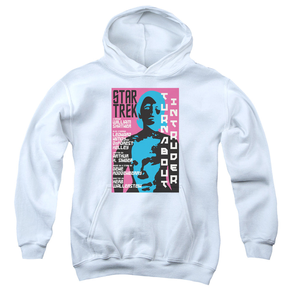 STAR TREK/TOS EPISODE 79 - YOUTH PULLOVER HOODIE - WHITE