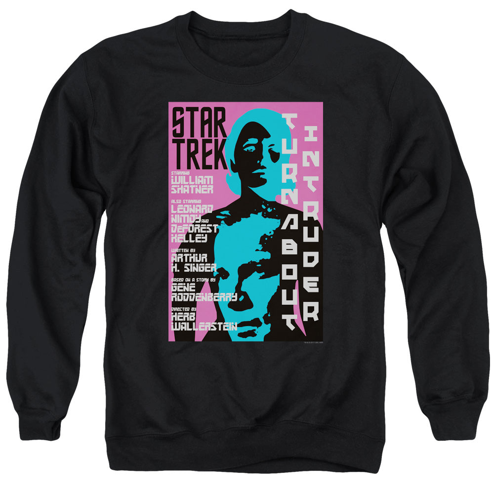 STAR TREK/TOS EPISODE 79 - ADULT CREWNECK SWEATSHIRT - BLACK