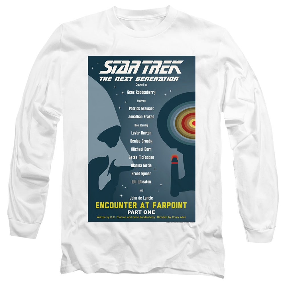 STAR TREK/TNG SEASON 1 EPISODE 1 - L/S ADULT 18/1 - WHITE