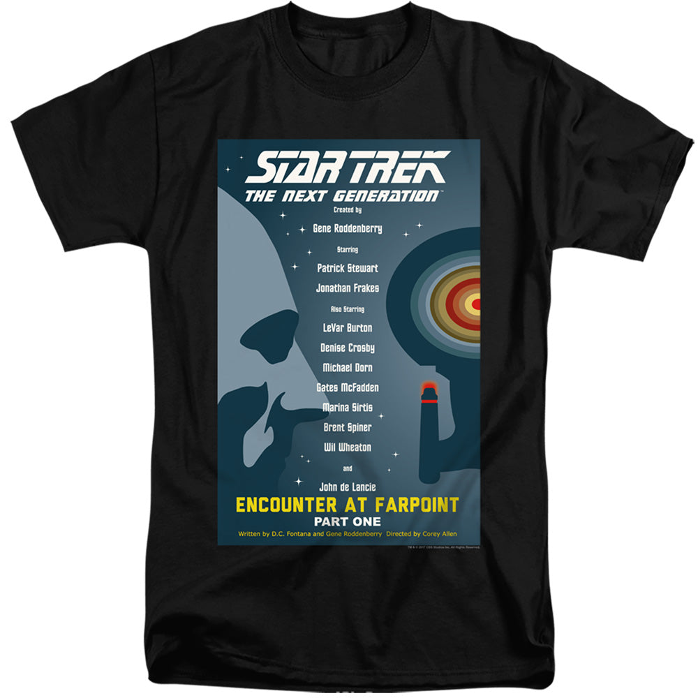 STAR TREK/TNG SEASON 1 EPISODE 1 - S/S ADULT TALL 18/1 - BLACK