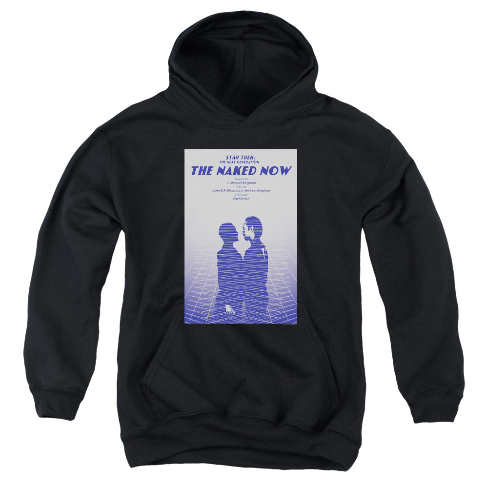 STAR TREK/TNG SEASON 1 EPISODE 3 - YOUTH PULLOVER HOODIE - BLACK