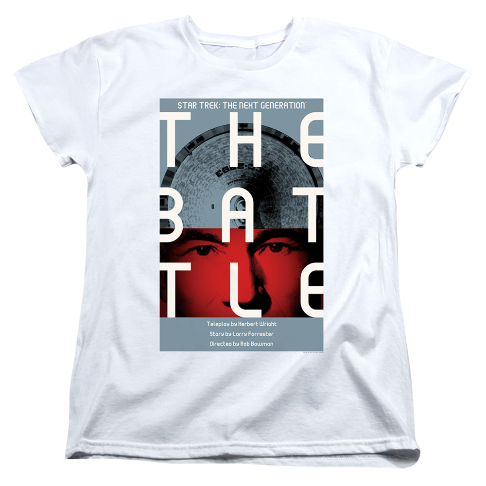STAR TREK/TNG SEASON 1 EPISODE 9 - S/S WOMENS TEE - WHITE