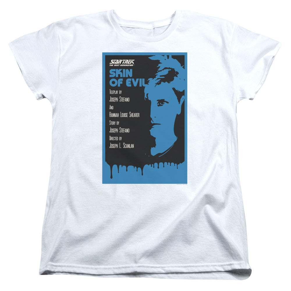 STAR TREK/TNG SEASON 1 EPISODE 23 - S/S WOMENS TEE - WHITE