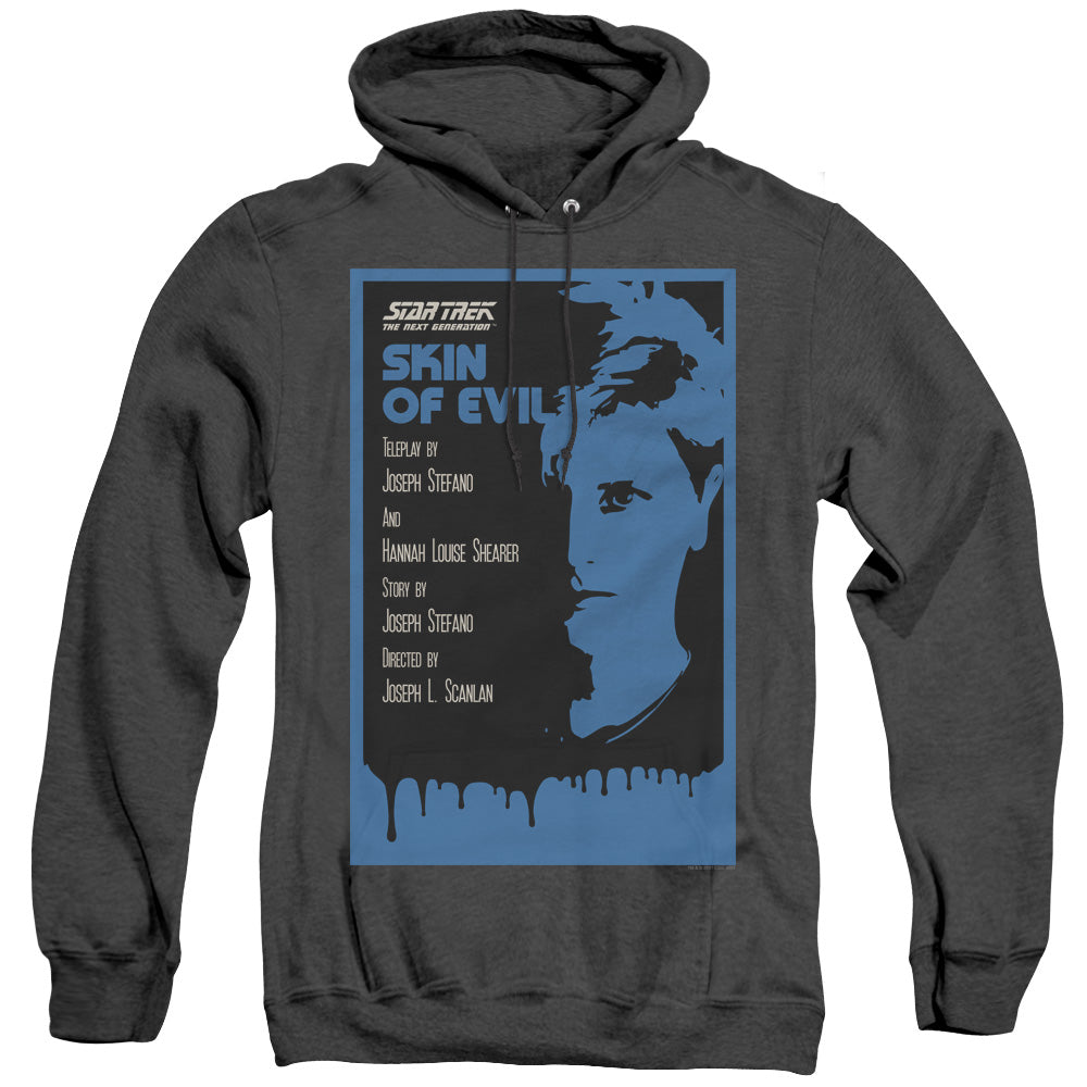 STAR TREK/TNG SEASON 1 EPISODE 23 - ADULT HEATHER HOODIE - BLACK