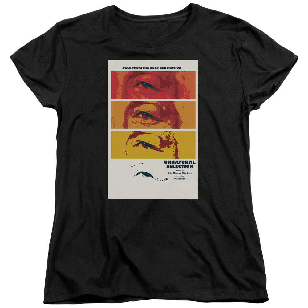 STAR TREK/TNG SEASON 2 EPISODE 7 - S/S WOMENS TEE - BLACK