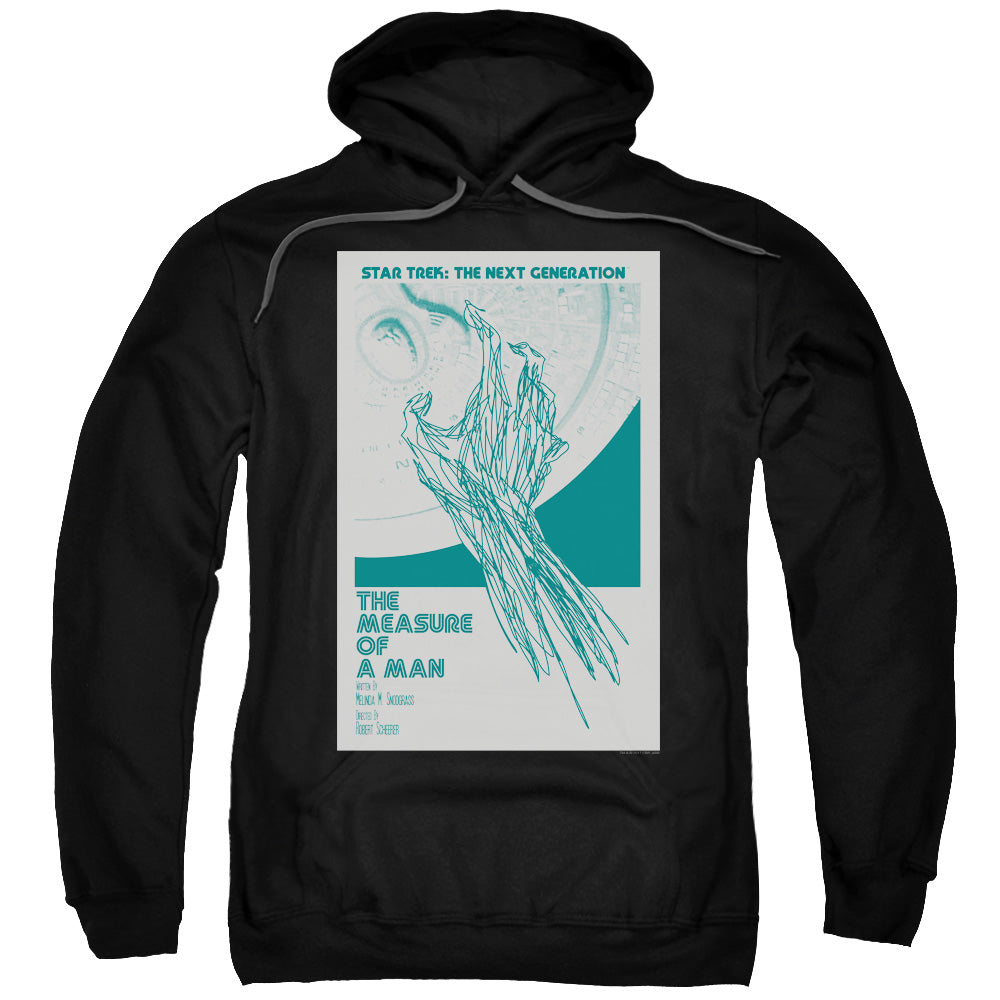 STAR TREK/TNG SEASON 2 EPISODE 9 - ADULT PULLOVER HOODIE - BLACK