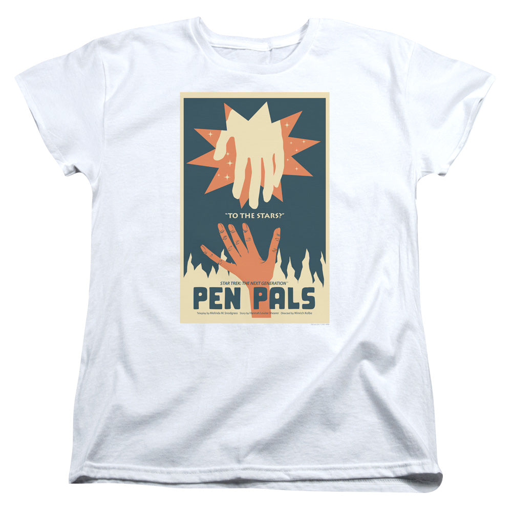 STAR TREK/TNG SEASON 2 EPISODE 15 - S/S WOMENS TEE - WHITE