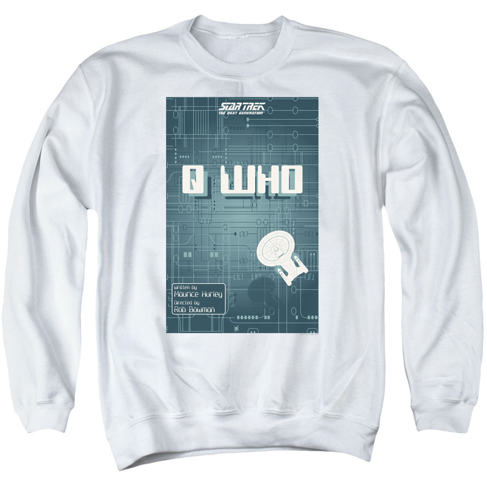STAR TREK/TNG SEASON 2 EPISODE 16 - ADULT CREWNECK SWEATSHIRT - WHITE