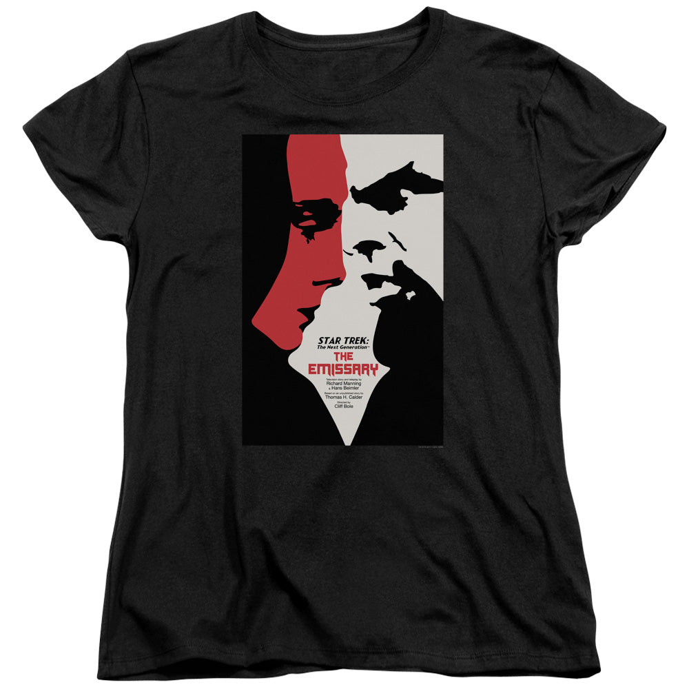 STAR TREK/TNG SEASON 2 EPISODE 20 - S/S WOMENS TEE - BLACK