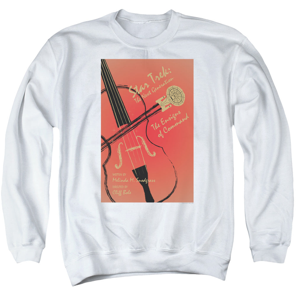 STAR TREK/TNG SEASON 3 EPISODE 2 - ADULT CREWNECK SWEATSHIRT - WHITE