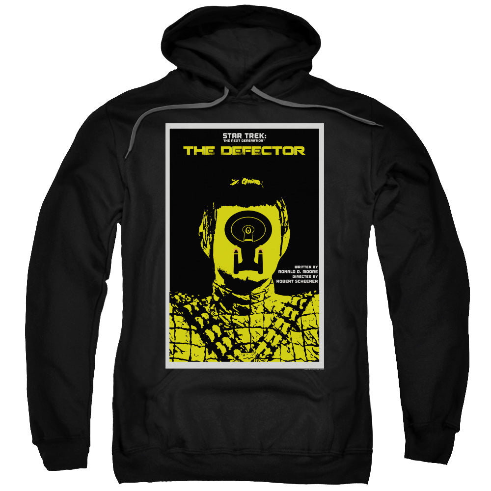 STAR TREK/TNG SEASON 3 EPISODE 10 - ADULT PULLOVER HOODIE - BLACK
