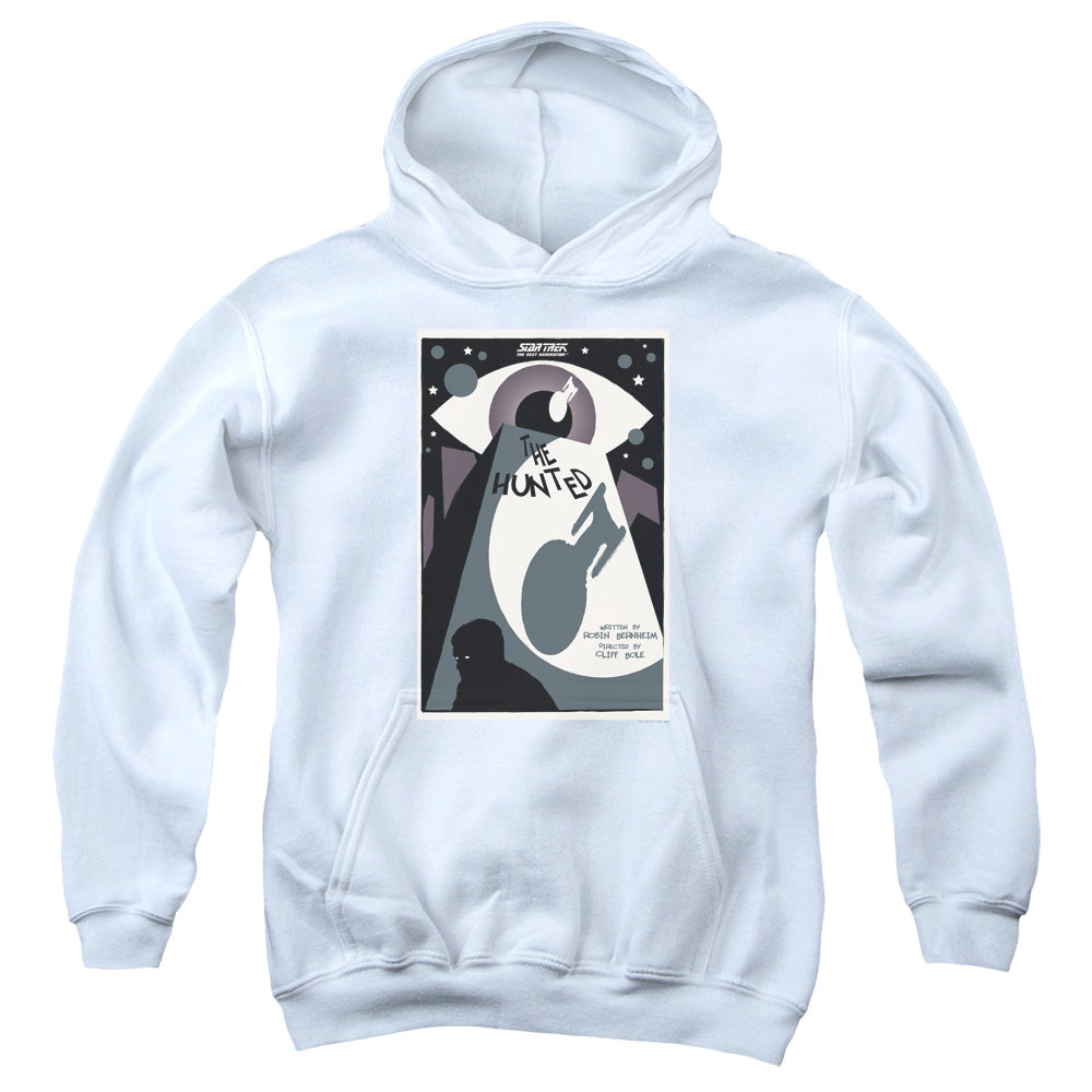 STAR TREK/TNG SEASON 3 EPISODE 11 - YOUTH PULLOVER HOODIE - WHITE
