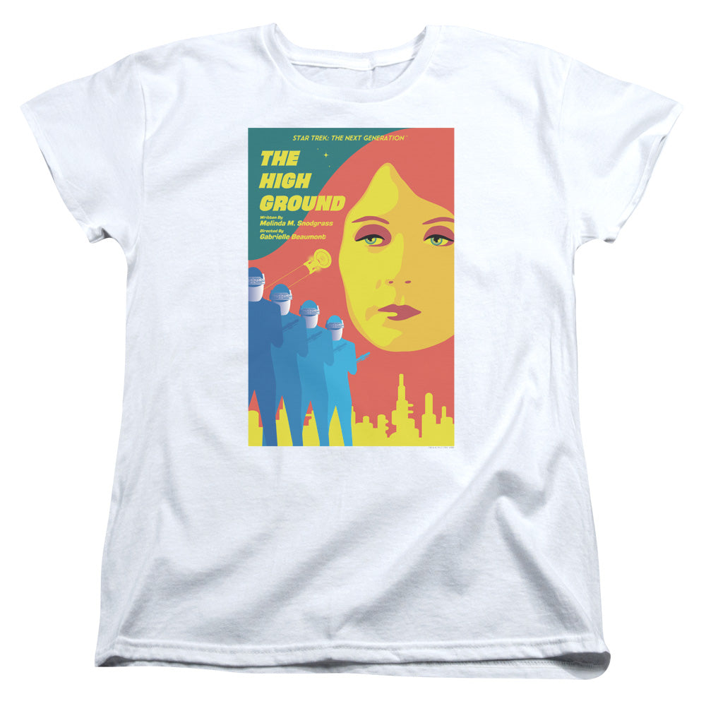 STAR TREK/TNG SEASON 3 EPISODE 12 - S/S WOMENS TEE - WHITE