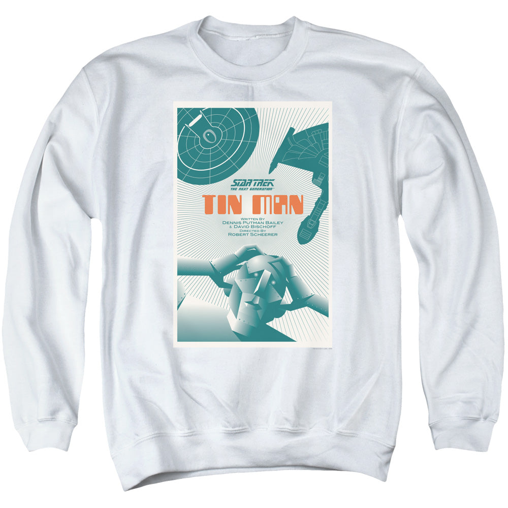 STAR TREK/TNG SEASON 3 EPISODE 20 - ADULT CREWNECK SWEATSHIRT - WHITE