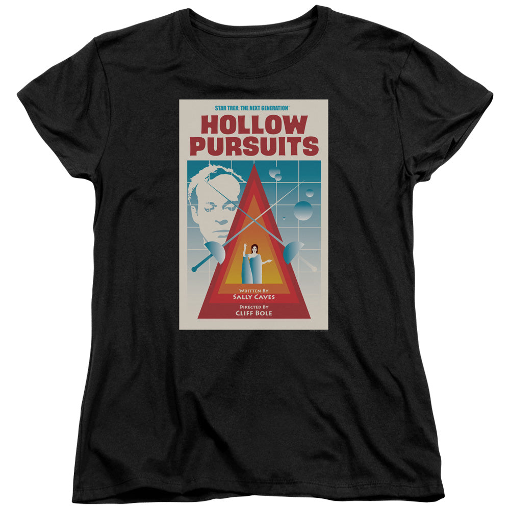 STAR TREK/TNG SEASON 3 EPISODE 21 - S/S WOMENS TEE - BLACK