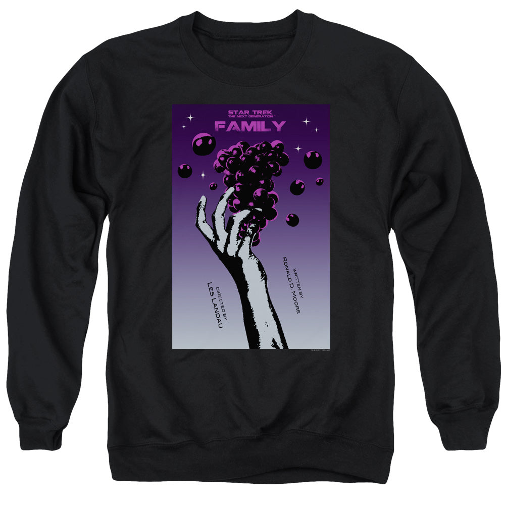 STAR TREK/TNG SEASON 4 EPISODE 2 - ADULT CREWNECK SWEATSHIRT - BLACK