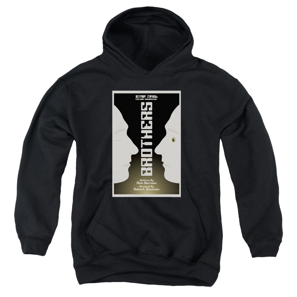 STAR TREK/TNG SEASON 4 EPISODE 3 - YOUTH PULLOVER HOODIE - BLACK