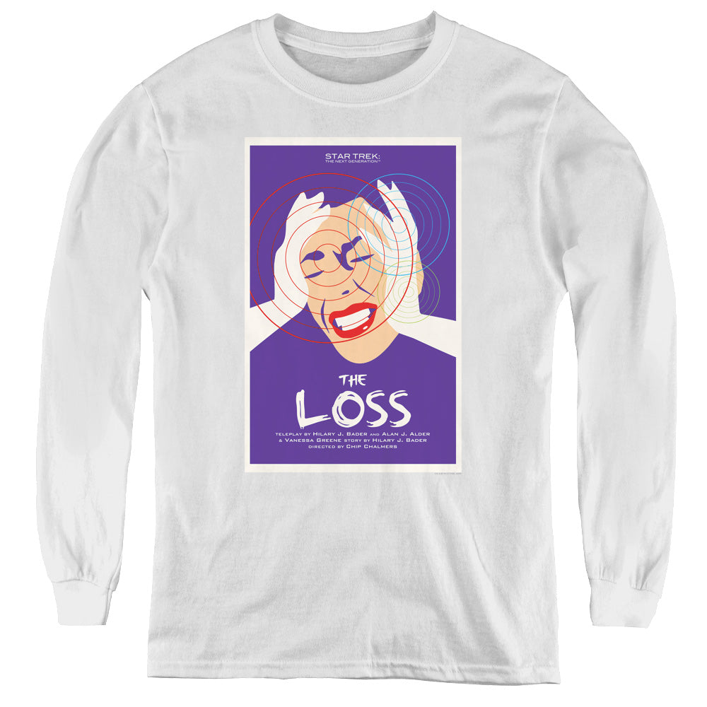 STAR TREK/TNG SEASON 4 EPISODE 10 - YOUTH LONG SLEEVE TEE - BLACK