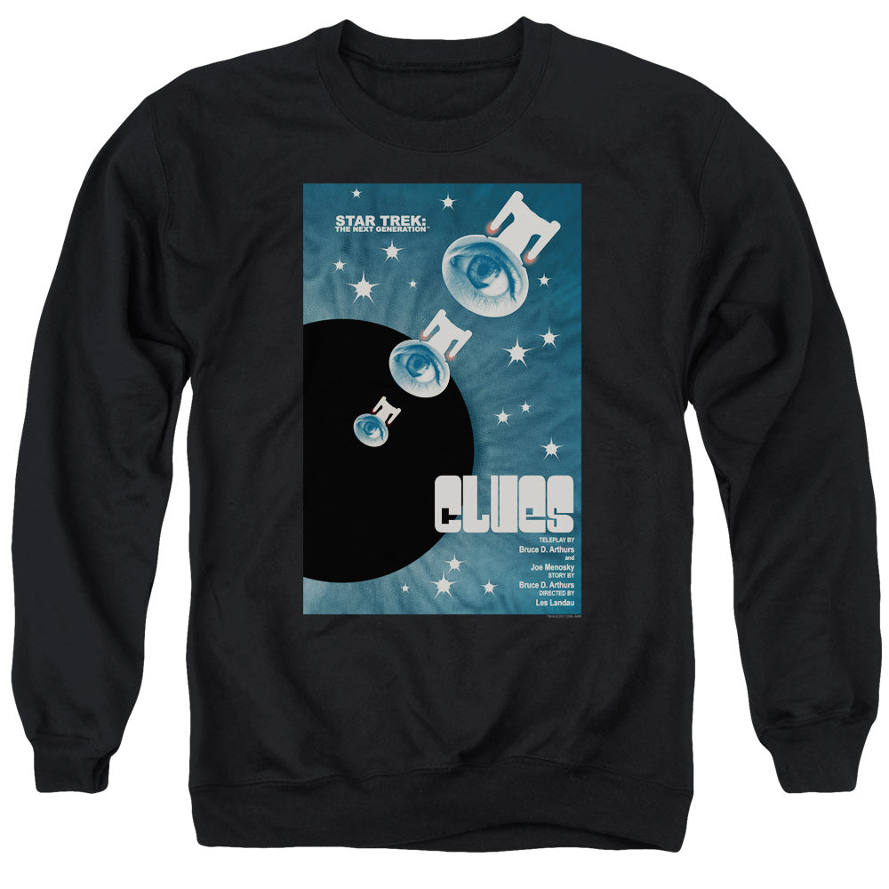 STAR TREK/TNG SEASON 4 EPISODE 14 - ADULT CREWNECK SWEATSHIRT - BLACK