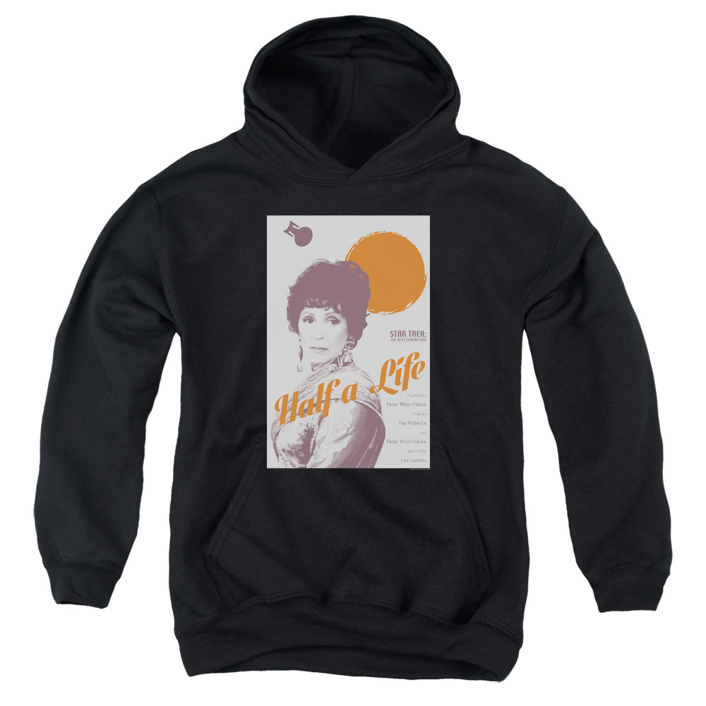 STAR TREK/TNG SEASON 4 EPISODE 22 - YOUTH PULLOVER HOODIE - BLACK