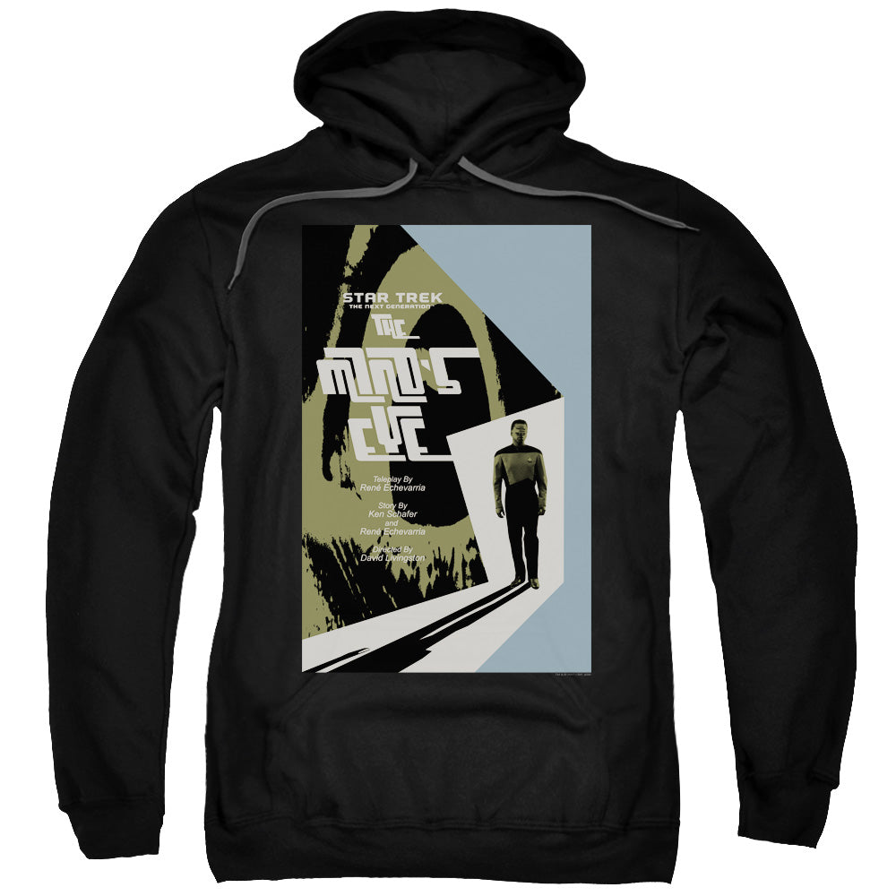 STAR TREK/TNG SEASON 4 EPISODE 24 - ADULT PULLOVER HOODIE - BLACK