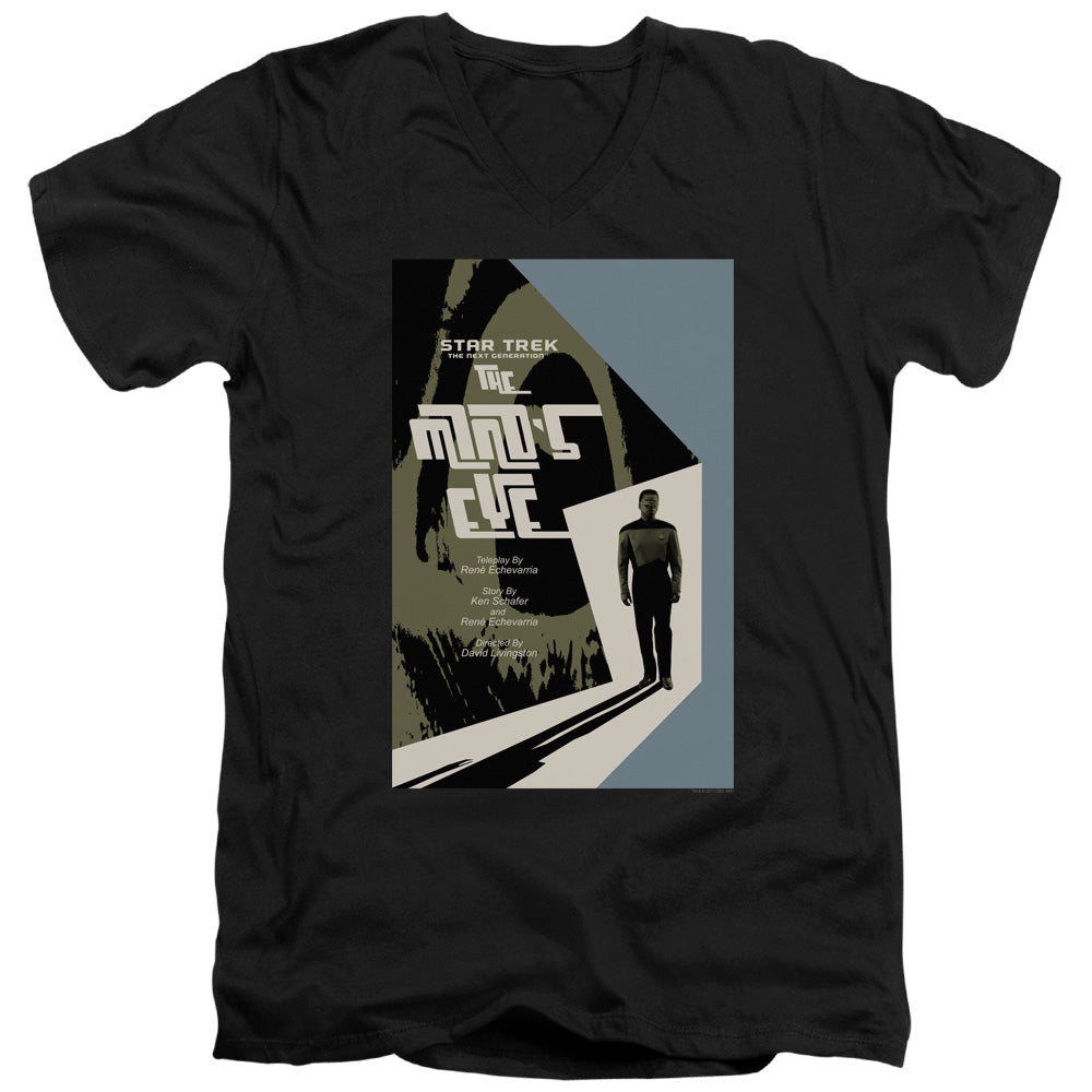 STAR TREK/TNG SEASON 4 EPISODE 24 - S/S ADULT V-NECK 30/1 - BLACK