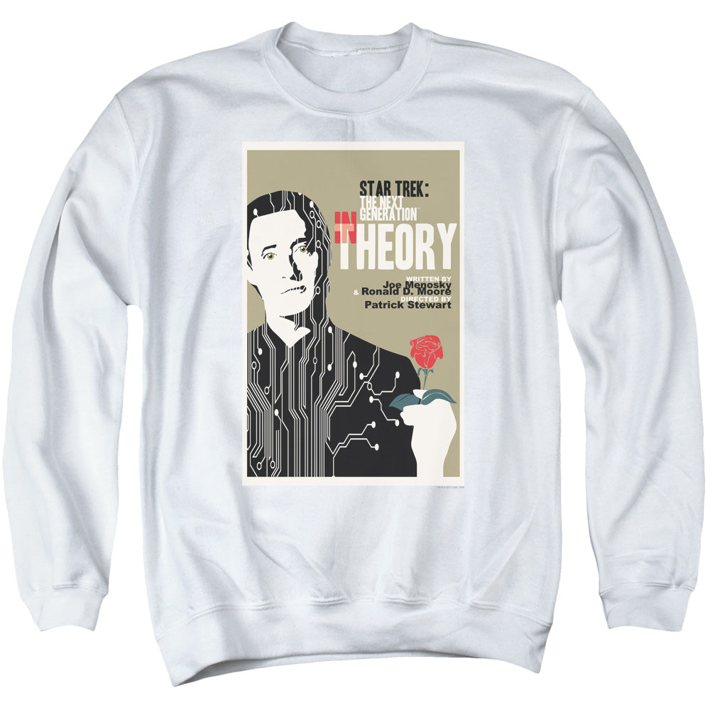 STAR TREK/TNG SEASON 4 EPISODE 25 - ADULT CREWNECK SWEATSHIRT - WHITE