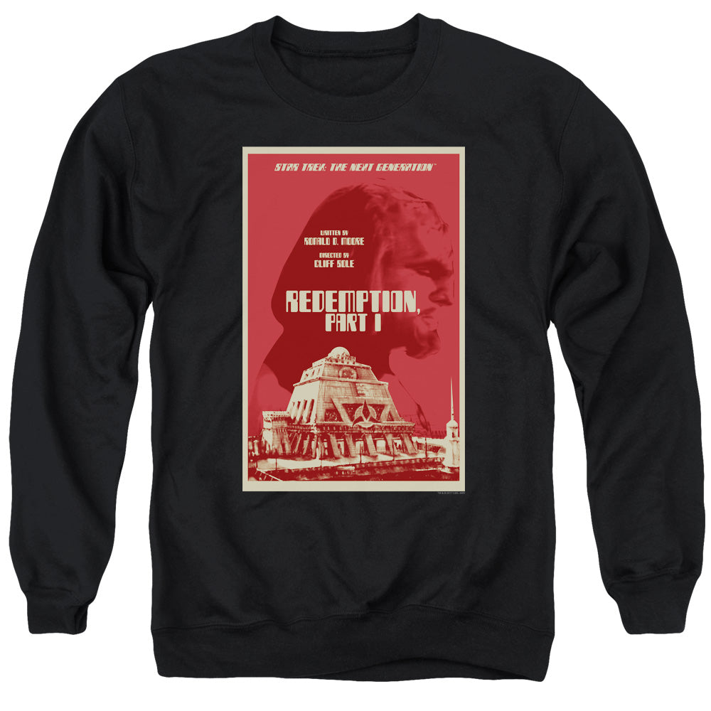 STAR TREK/TNG SEASON 4 EPISODE 26 - ADULT CREWNECK SWEATSHIRT - BLACK