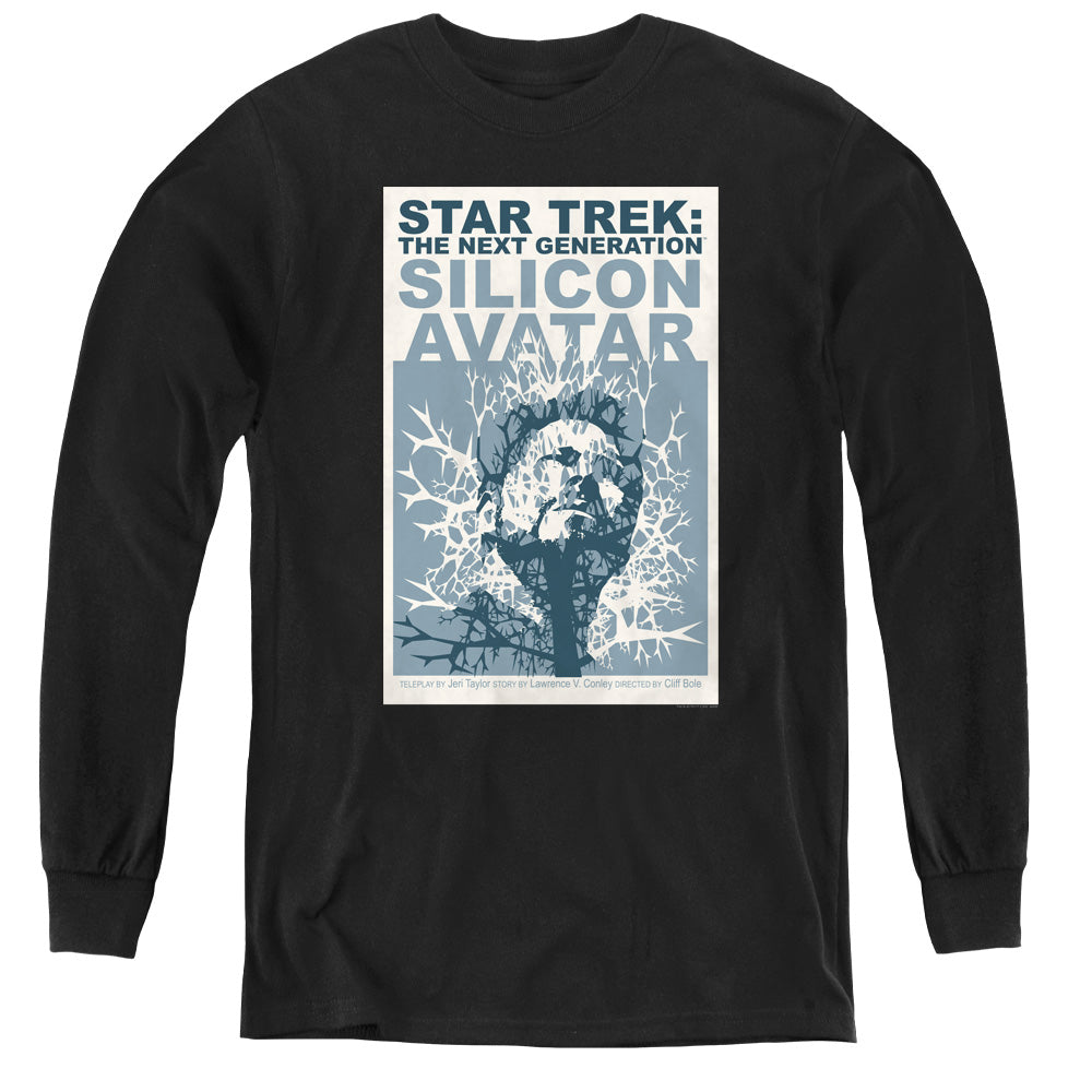 STAR TREK/TNG SEASON 5 EPISODE 4 - YOUTH LONG SLEEVE TEE - BLACK