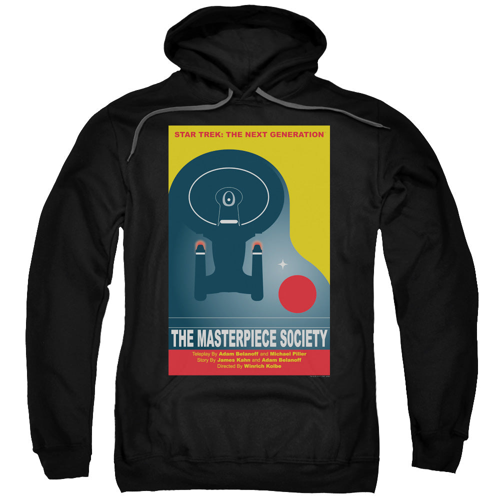 STAR TREK/TNG SEASON 5 EPISODE 13 - ADULT PULLOVER HOODIE - BLACK